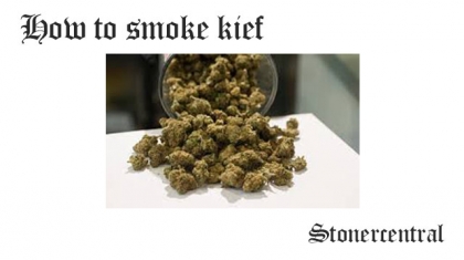 how to smoke kief